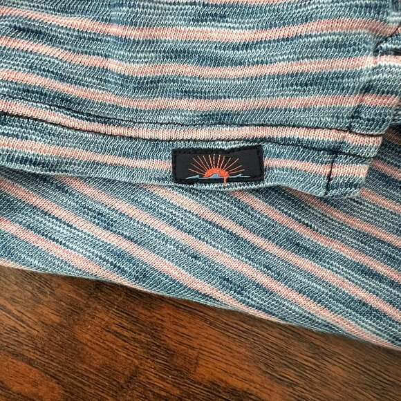 Faherty Men’s salt wash Indigo Polo XL - Picture 5 of 7